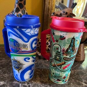 Universal Studios Florida travel tumblers.